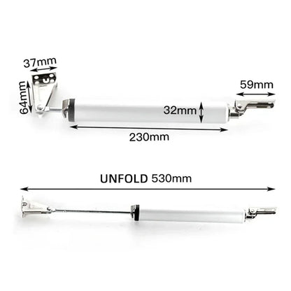 Hydraulic Automatic Door Closer - Heavy Duty, Quiet, Aluminum Alloy