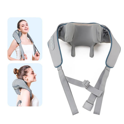 Heated Neck and Shoulder Massager – 6D Kneading Massage Heads