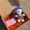 Adorable Crochet Dog With Accompanying Box And Card