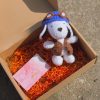 Adorable Crochet Dog With Accompanying Box And Card