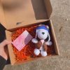 Adorable Crochet Dog With Accompanying Box And Card