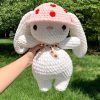 Adorable Handmade Crochet White Bunny With A Cute Hat