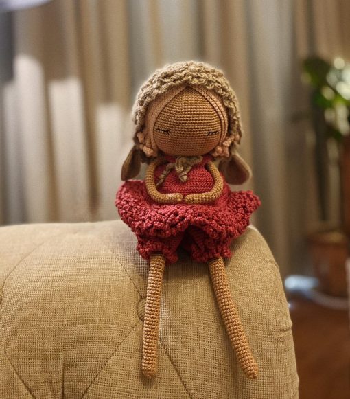 Adorable Winter Baby Crochet Doll, A Charming Decorative Gift