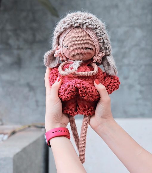 Adorable Winter Baby Crochet Doll, A Charming Decorative Gift