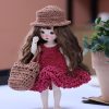 Charming Mini Doll With Long Hair