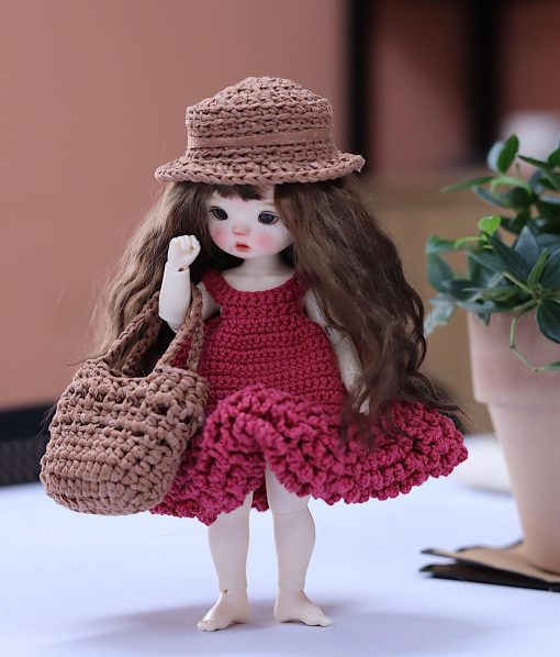 Charming Mini Doll With Long Hair