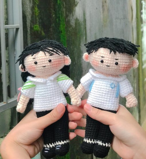 Handcrafted Crochet Boy-girl Couple