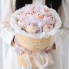 Whimsical Crochet Flower Bouquet Featuring Adorable Pig Designs