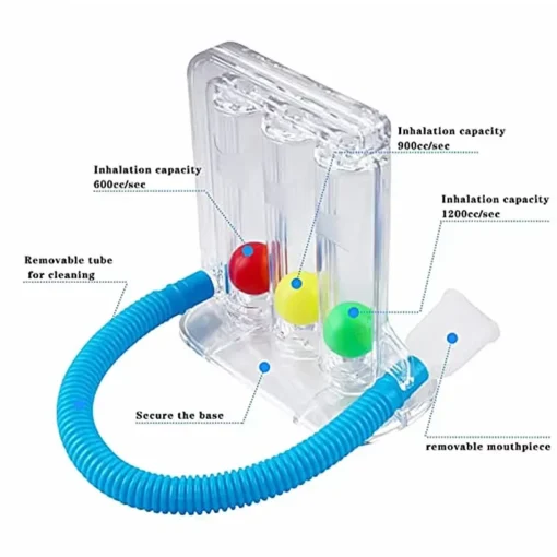 3 Balls Breathing Lung Exerciser Machine5