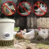 Diy Chicken Feeder, No Waste Chicken Feeder With Rat Stopper Caps With 4 Ports And 1 Hole Saw, Rain Proof And Insect Proof, For Barrels Boxes, Troughs6