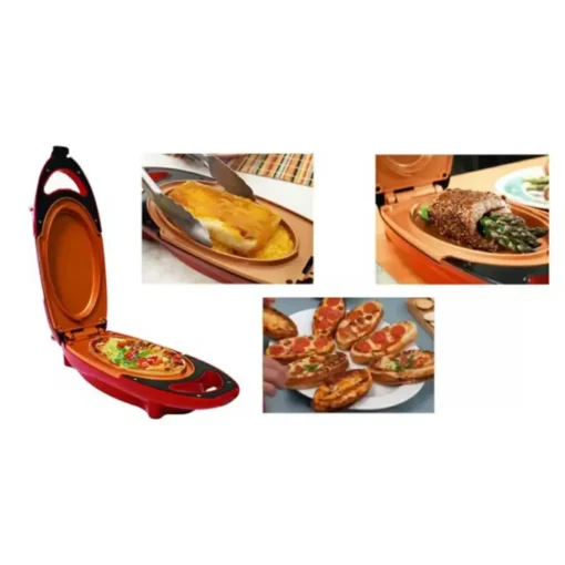 Double-Coated Non Stick Copper 5 Minute Cooker Pan7