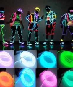 Led Stick Figure - Holiday Neon Glow Xmas Decor, Flexible Rope for Home & Car3