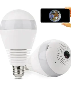 Light Bulb Wifi Camera - 360° Fisheye Wireless Panoramic Wifi Camera