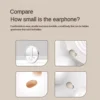 Mini Headphone Compact Hifi Earbuds, Invisible Design13