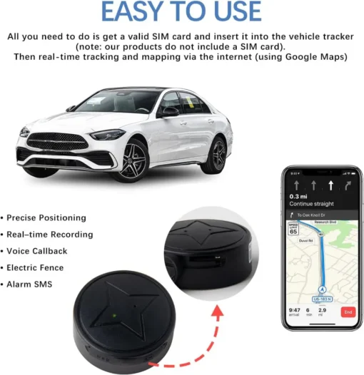 Mini Magnetic Gps Tracker - Invisible And Easy Find4