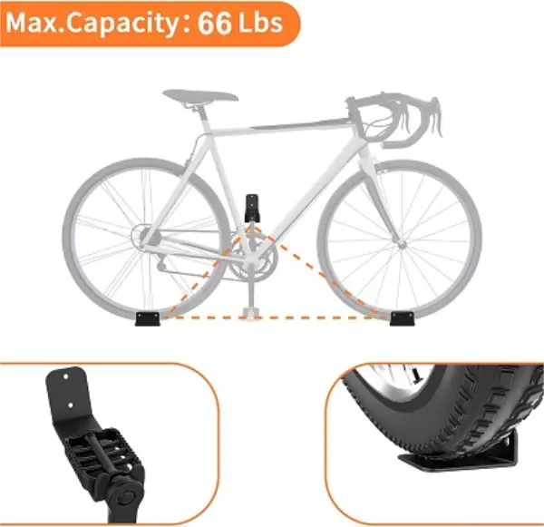 Bicycle Rack Wall Metal Hook Bicycle Mountain Bike Wall Bracket Wall Rack