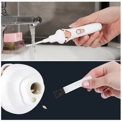 Cordless Ear Wax Remover For Gentle Ear Wax Removal - Safe And Painless Vacuum Cleaner With Spiral6