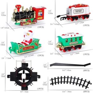 Foreign Trade Electric Christmas Train, Electric Sound And Light Can Hang Christmas Tree Christmas Rail Car, Christmas Gift Toys Peripheral Products Christmas Decor Gift For Christmas Thanksgiving2