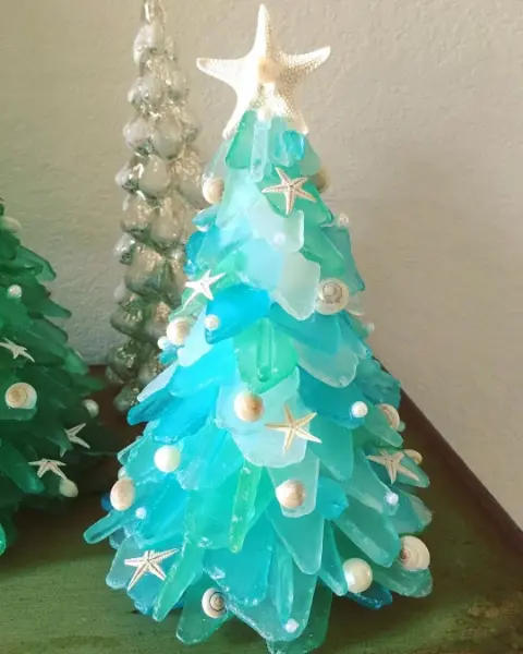 Sea Glass Christmas Tree Craft3