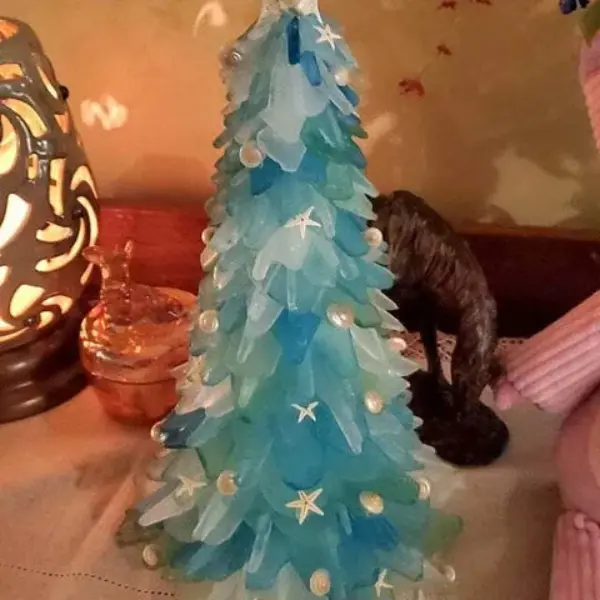 Sea Glass Christmas Tree Craft4