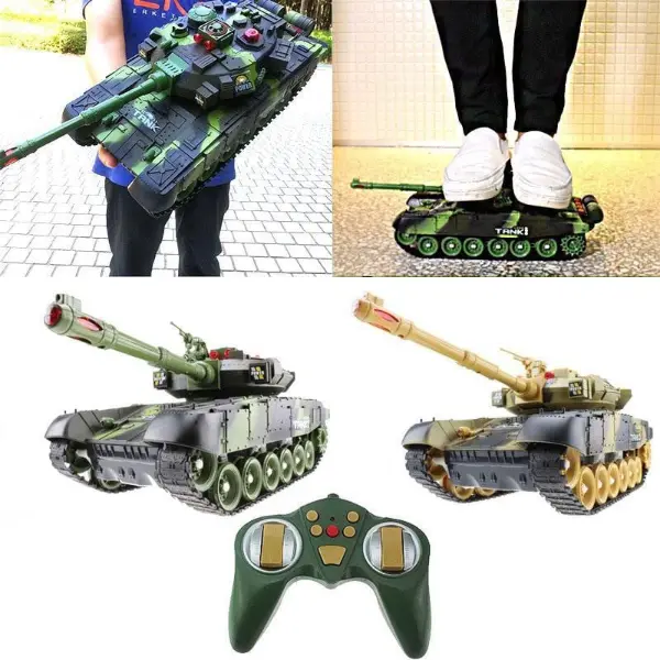 Super Rc Battle Military Tank 