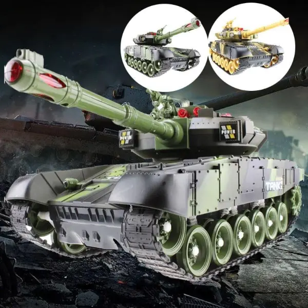 Super Rc Battle Military Tank 