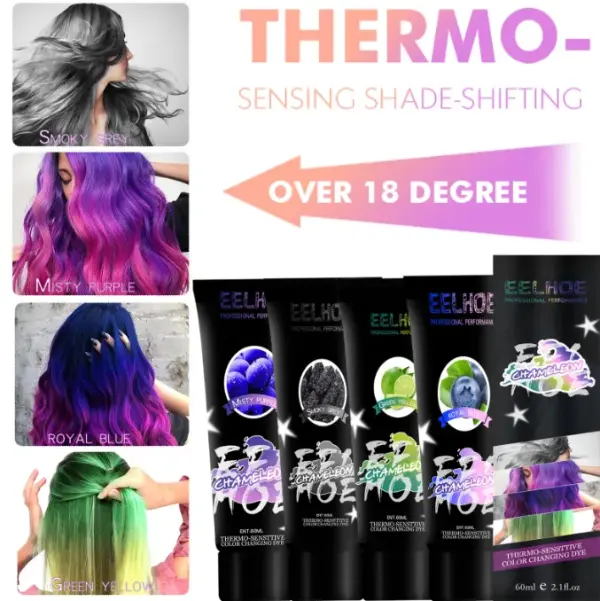 Thermochromic Color Changing Hair Dye