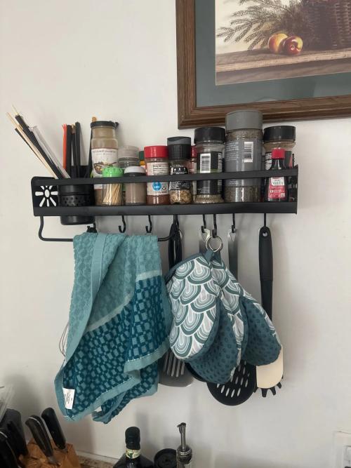 Wall Mounted Kitchen Storage Rack Organizer photo review