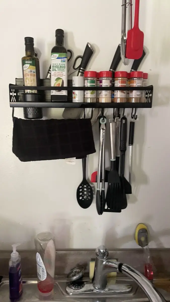 Wall Mounted Kitchen Storage Rack Organizer photo review