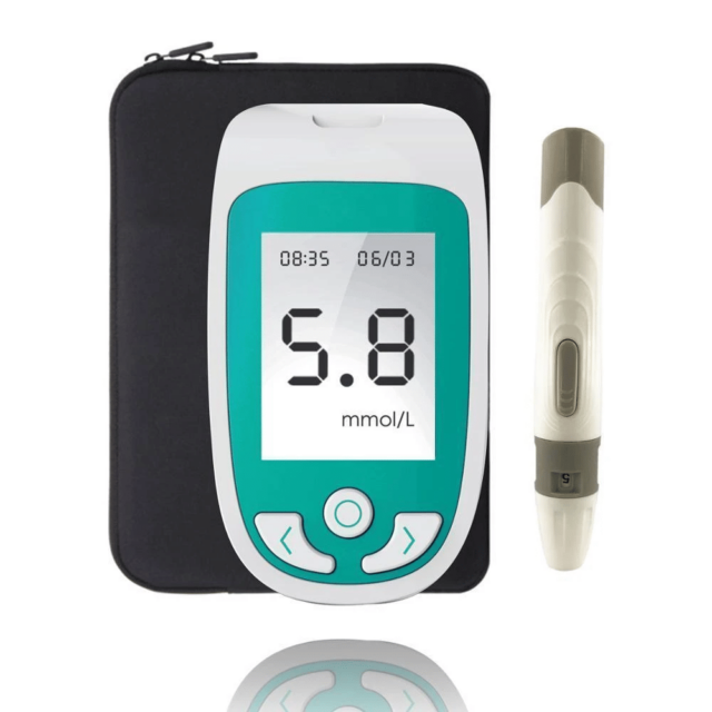 2-in-1 Monitor (Cholesterol & Uric Acid) Complete Set – Includes Lancing Device and Lancets