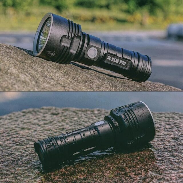 P70 Super Bright LED Flashlight, USB Rechargeable, Waterproof Torch