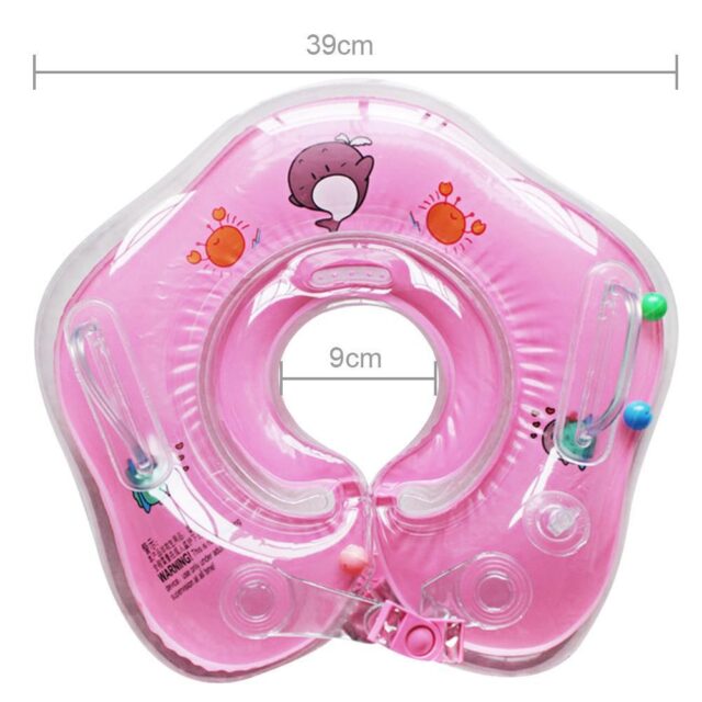 Baby Inflatable Neck Float for Swimming & Bathing (2m-3y) - Image 9