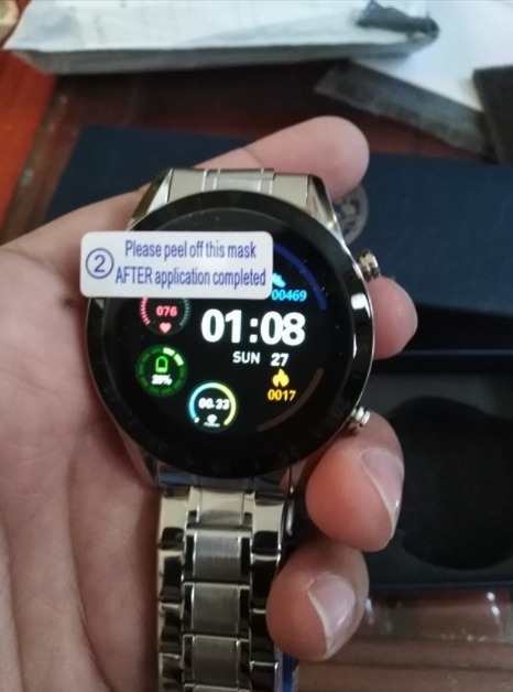 Luxury Full Circle Touch Screen Bluetooth Smart Watch with Steel Band photo review