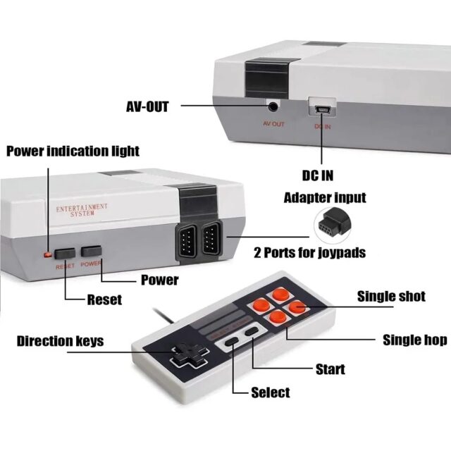 Mini Retro TV Game Console with 620 Built-in Games - Image 6