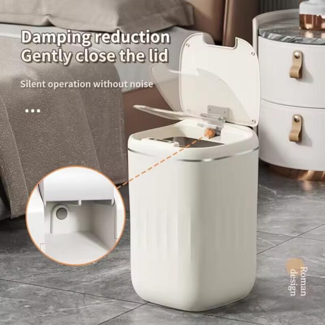 Smart Trash Can With Lid For Bedroom And Living Room - Image 4