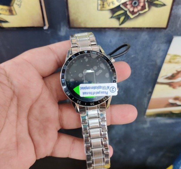 Luxury Full Circle Touch Screen Bluetooth Smart Watch with Steel Band photo review