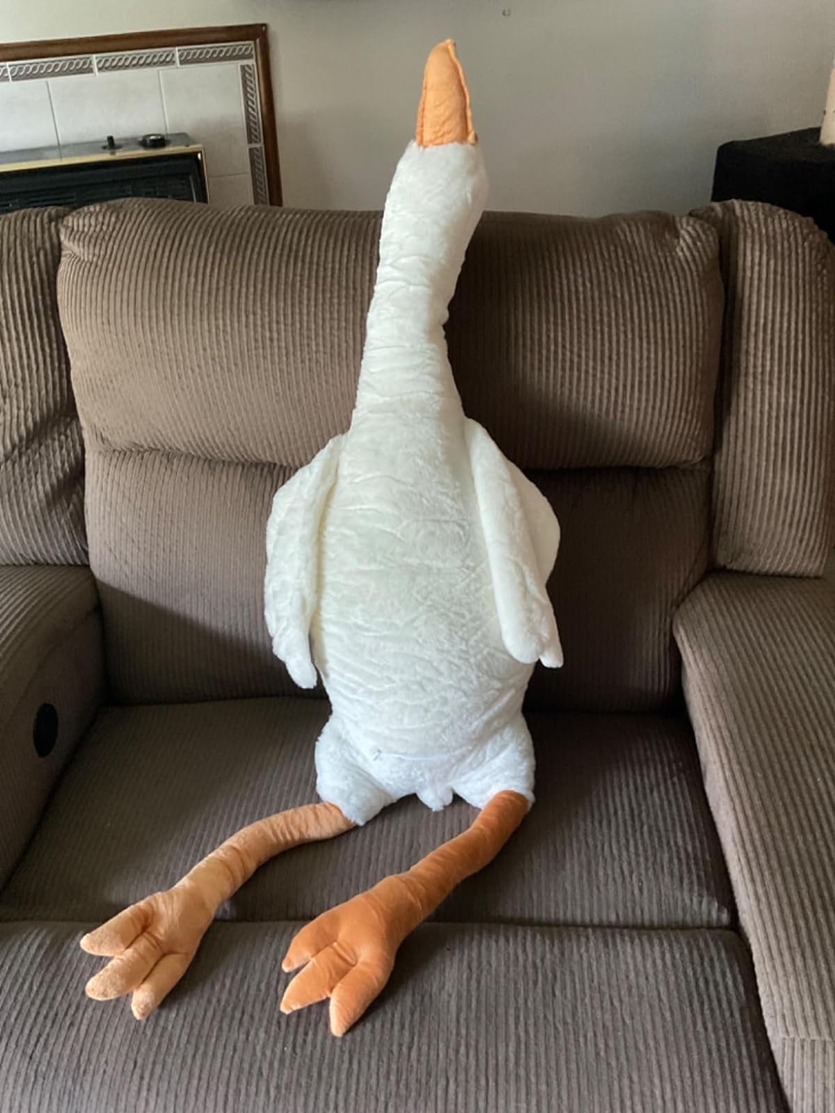 Big White Goose Plush Toy Soft Stuffed Animal 20-65 inches photo review