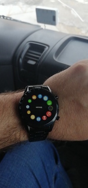 Luxury Full Circle Touch Screen Bluetooth Smart Watch with Steel Band photo review