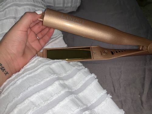 2-in-1 Hair Straightener & Curler with Negative Ions photo review