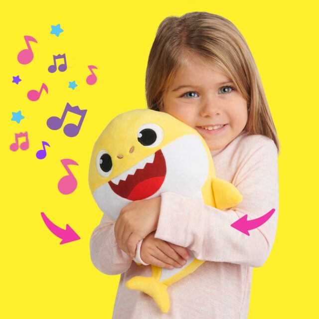 32 Cm Baby Shark With Cartoon Music Plush Toy - Image 2