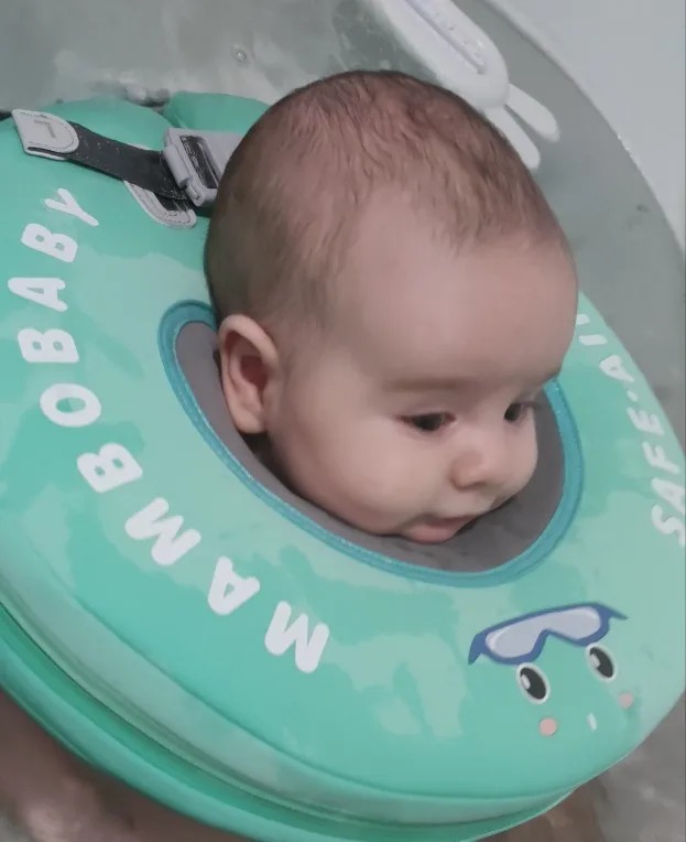 Non-Inflatable Baby Swim Ring for Safe Floating photo review