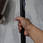 Automatic Spring Telescopic Hiking Stick with Anti-Slip Handle photo review