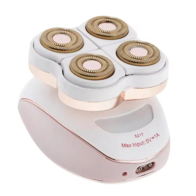 Portable Rechargeable Electric Hair Remover – Four-Head Shaver for Women - Image 2
