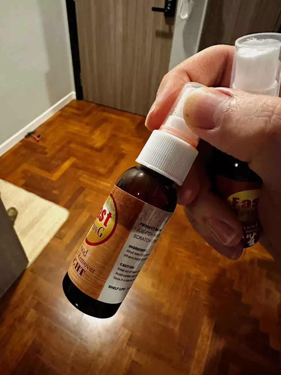 Wood Scratch Repair Spray 2pcs - Light and Dark photo review