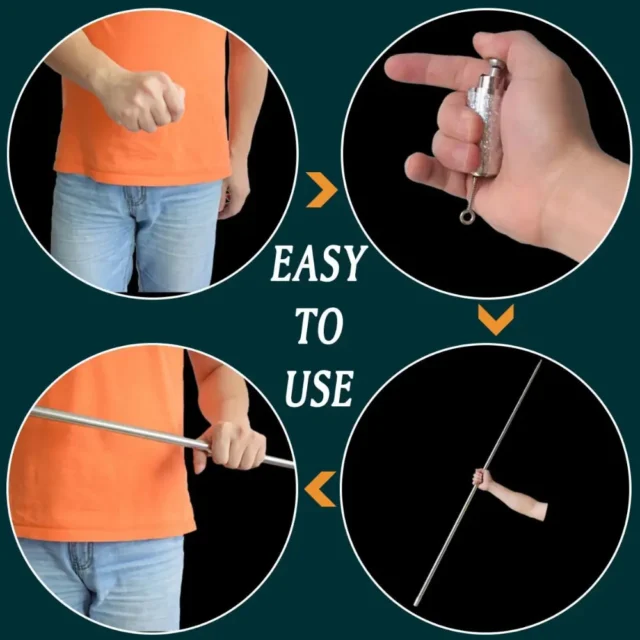 Metal Telescopic Magic Wand - Stretchable Pocket Staff - Image 4