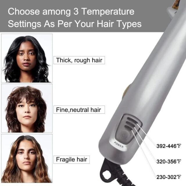Max Rotating Hair Iron - 2 in 1 Hair Curler and Straightener - Image 6