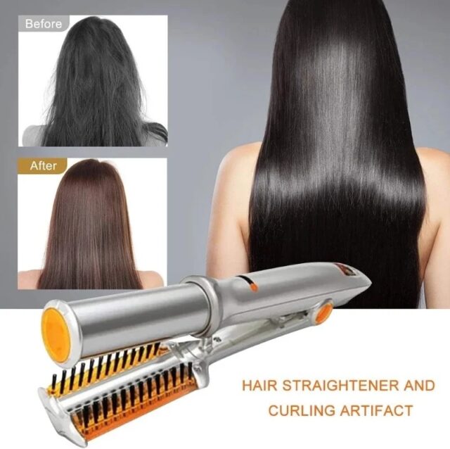 Max Rotating Hair Iron - 2 in 1 Hair Curler and Straightener - Image 2
