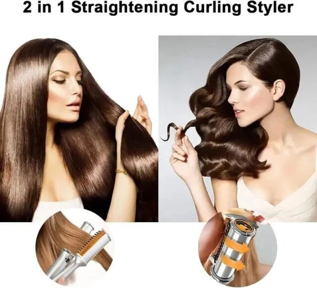 Max Rotating Hair Iron - 2 in 1 Hair Curler and Straightener - Image 3