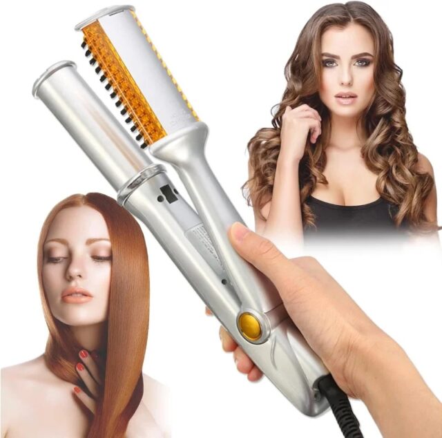 Max Rotating Hair Iron - 2 in 1 Hair Curler and Straightener - Image 4