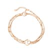 Minimalist Multi-Strand Gold-Plated Metal Bracelet main